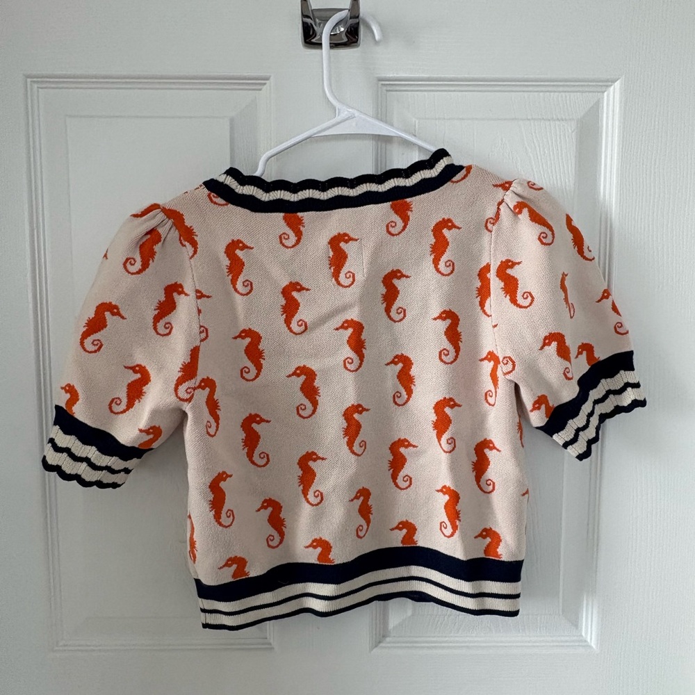 Seahorse Patterned Cardigan - Picture 4 of 4